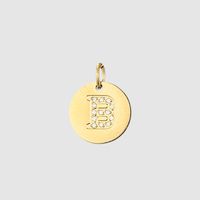 1 Piece Stainless Steel Zircon 14K Gold Plated Letter Polished Pendant sku image 19