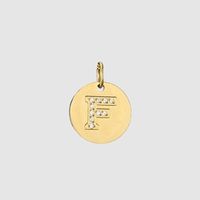 1 Piece Stainless Steel Zircon 14K Gold Plated Letter Polished Pendant sku image 10