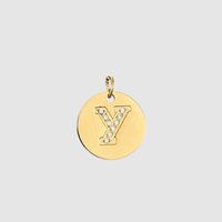 1 Piece Stainless Steel Zircon 14K Gold Plated Letter Polished Pendant sku image 7