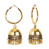 Geometric Bell Earrings Fashion Simple Alloy Retro Earrings Wholesale Nihaojewelry sku image 1