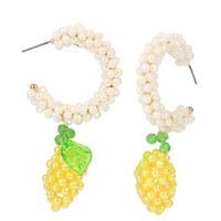 Style Boucles D&#39;oreilles Simples Alliage Rétro Diamant Boucles D&#39;oreilles Fruits En Gros Nihaojewelry sku image 1
