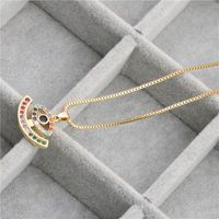 Außenhandel Fabrik Produziert Europäischen Und Amerikanischen Schmuck Mikro Eingelegter Zirkon Devil Eye Hängende Halskette Copper Necelet main image 6