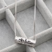 Micro-inlaid Zircon Fishbone Cross Elbow Cross Necklace Copper Wholesale Nihaojewelry main image 6
