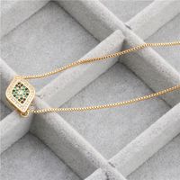 Fabrik Direkt Verkauf Mikro Eingelegter Zirkon Barsche Taille Zylindrische Diamant Damen Halskette Copper Necelet main image 5