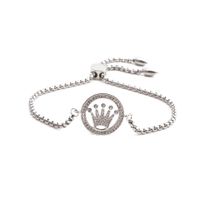 Fashion Jewelry Stainless Steel Chain Crown Ladies Adjustable Bracelet Wholesale Nihaojewelry main image 1