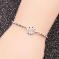 Fashion Jewelry Stainless Steel Chain Crown Ladies Adjustable Bracelet Wholesale Nihaojewelry main image 3