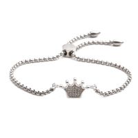 Fashion Jewelry Stainless Steel Chain Crown Ladies Adjustable Bracelet Wholesale Nihaojewelry main image 6