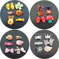 Korean Children's Headdress Girl Baby Side Clip Crown Fresh All-inclusive Hairpin Card Jewelry Suit Gift Set main image 6