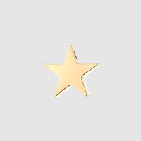 Stainless Steel 14K Gold Plated Infinity Star Symbol Satin Beads main image 4