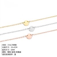 Emanco  Necklace European And American Fashion Twin Clavicle Chain Double Layer Chain Necklace Stainless Steel Pendant main image 4