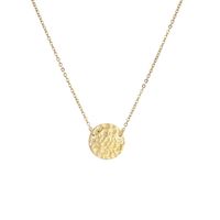 Classic Titanium Steel Rose Gold Necklace Creative Lettering Alphabet Pendant Short Clavicle Chain Wholesale Nihaojewelry main image 6
