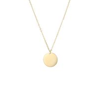 Accessoires De Mode Simple Rond Brillant Pendentif 316l En Acier Inoxydable Lettrage Constellation Collier En Gros Nihaojewelry main image 6