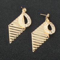 Exaggerated Long Tassel Earrings Fashion Diamond Metal Earrings Wholesale Nihaojewelry main image 5