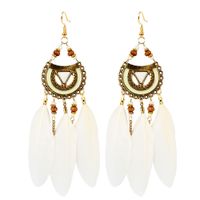 Ethnic Style Earrings Triangle Feather Earrings Jewelry Tassel Earrings Wholesale Nihaojewelry main image 4