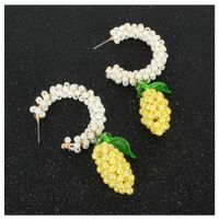 Style Simple Earrings Retro Alloy Diamond Fruit Earrings Wholesale Nihaojewelry main image 3