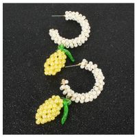 Style Simple Earrings Retro Alloy Diamond Fruit Earrings Wholesale Nihaojewelry main image 5
