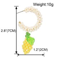 Style Simple Earrings Retro Alloy Diamond Fruit Earrings Wholesale Nihaojewelry main image 6