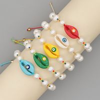 Simple Natural Pearl Shell Bracelet Original Design Woven Color Rice Beads Handmade Jewelry Wholesale Nihaojewelry main image 6