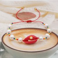 Simple Natural Pearl Shell Bracelet Original Design Woven Color Rice Beads Handmade Jewelry Wholesale Nihaojewelry main image 5