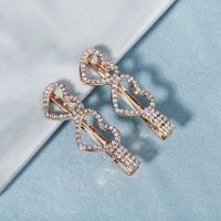 Korean Fashion Simple Love Shape  Rhinestone Duckbill Clip Bangs Clip Wholesale Nihaojewelry main image 3