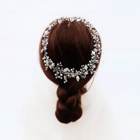 Korean Bride Headdress High-end Custom Handmade Round Headband Handmade Pearl Styling Hair Accessories Wholesale Nihaojewelry main image 3