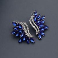 Trend Party Earrings Retro Earrings Irregular Earrings Diamond Sapphire Earrings Wholesale Nihaojewelry sku image 1