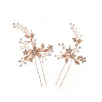 Design High-quality Wedding Accessories Ancient Style Disc Hairpin Hand-made Pearl Pin Wholesale Nihaojewelry sku image 6