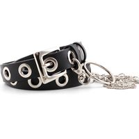 Fashion Rock Ring Chain Air Eye Belt Women Punk Style Leopard Snake Snake Eyelet Pants Belt Wholesale sku image 1