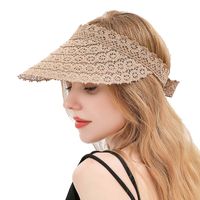 Hat Fashion Lace Big Brim Sun Hat Summer Travel Seaside Sunscreen Leisure Top Hat Wholesale Nihaojewelry main image 2