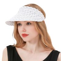 Hat Fashion Lace Big Brim Sun Hat Summer Travel Seaside Sunscreen Leisure Top Hat Wholesale Nihaojewelry main image 3