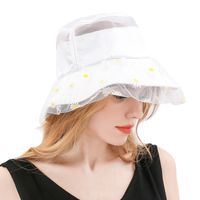 Hat Summer New Small Daisy Mesh Sun Hat Flowers Travel Leisure Fisherman Hat Wholesale Nihaojewelry main image 3