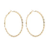 Exaggerated Large Round Zircon Earrings Earrings Fashion Women's Diamond Hoop Earrings main image 6