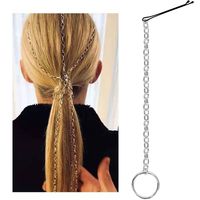 Chain Hair Clips Fashion Headdress Hair Accessories Tassel Handmade Word Clip Hair Accessories main image 1