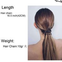 Bead Hair Clips Headdress Head Chain Word Clip Hair Chain Tassel Hair Accessories main image 6
