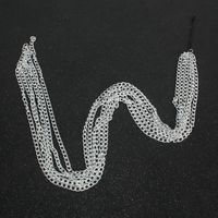 Wig Extension Chain Silver-plated Headdress Head Chain Word Clip main image 5