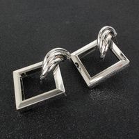 Fashion Earrings Metal Personality Simple Hollow Earrings Women main image 3