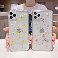 Small Floral Phone Case For Iphone 11  Phone Case Huawei P40 Pro Epoxy New Real Flower Protective Sleeve Wholesale Nihaojewelry main image 1