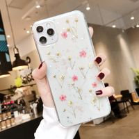 Funda De Teléfono Floral Pequeña Para Iphone 11 Funda De Teléfono Huawei P40 Pro Epoxy Nueva Funda Protectora De Flor Real Al Por Mayor Nihaojewelry main image 3