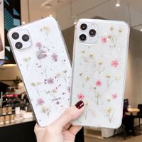 Small Floral Phone Case For Iphone 11  Phone Case Huawei P40 Pro Epoxy New Real Flower Protective Sleeve Wholesale Nihaojewelry main image 4