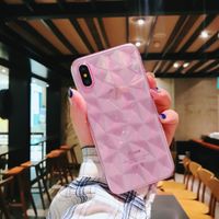 Transparent Diamond Pattern Mobile Phone Case For Iphone 11 /xsmax/6plus Diamond Tpu Protective Sleeve Wholesale Nihaojewelry main image 5