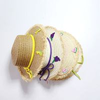 Children's Sun Hat Straw Hat Fruit Hat Summer Big Flat Top Sun Hat Wholesale Nihaojewelry main image 6