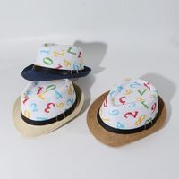Children's Sun Hat Summer Straw Kid Hat Jazz Straw Hat Tide Wholesale Nihaojewelry main image 1