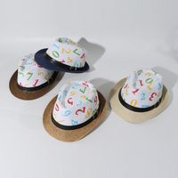 Children's Sun Hat Summer Straw Kid Hat Jazz Straw Hat Tide Wholesale Nihaojewelry main image 6
