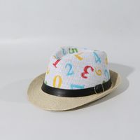Children's Sun Hat Summer Straw Kid Hat Jazz Straw Hat Tide Wholesale Nihaojewelry main image 3