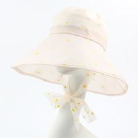 Chapeau De Pêcheur Nouveau Petit Marguerite Grand Chapeau D&#39;été Mince Écran Solaire Chapeau De Soleil En Gros Nihaojewelry sku image 2