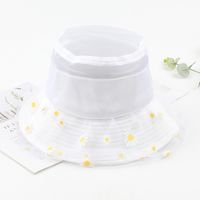 Hat Summer New Small Daisy Mesh Sun Hat Flowers Travel Leisure Fisherman Hat Wholesale Nihaojewelry sku image 1