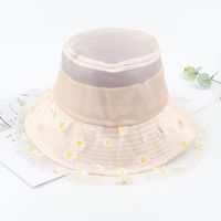 Hat Summer New Small Daisy Mesh Sun Hat Flowers Travel Leisure Fisherman Hat Wholesale Nihaojewelry sku image 2