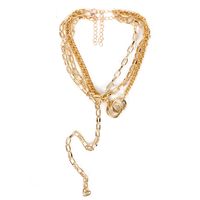 Bijoux De Mode Style Simple Mode Tendance Douce Collier Multicouches En Gros Nihaojewelry sku image 1