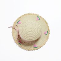 Children's Sun Hat Straw Hat Fruit Hat Summer Big Flat Top Sun Hat Wholesale Nihaojewelry sku image 2