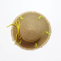 Children's Sun Hat Straw Hat Fruit Hat Summer Big Flat Top Sun Hat Wholesale Nihaojewelry sku image 4
